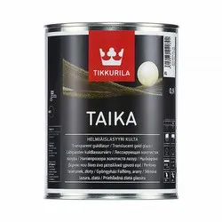 ТАЙКА KL ЛАЗУРЬ  0,9 Л (1/3) КРАСКА ДЕКОР. ЗОЛОТО "ТИККУРИЛА"