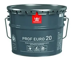 КРАСКА "PROF EURO-20"   9 Л (1) ДЛЯ ВЛАЖН. ПОМЕЩЕНИЙ  "ТИККУРИЛА"