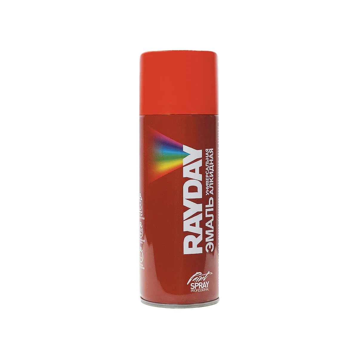 КРАСКА АЭРОЗОЛЬ АЛКИДНАЯ RAL 3020 КРАСНАЯ 520 МЛ (1/12) "RAYDAY" RD-041
