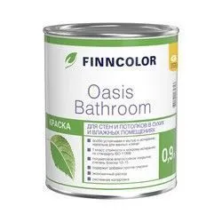 КРАСКА "OASIS BATHROOM"  0,9 Л (1/6) ДЛЯ ВЛАЖН. ПОМЕЩЕНИЙ "FINNCOLOR"