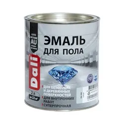 ЭМАЛЬ ДЛЯ ПОЛА АЛКИДНО-УРЕТАН. "DALI" СЕРАЯ  2 Л (1/3) "РОГНЕДА"