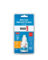 ФУМ-ГЕЛЬ (ФИКСАТОР РЕЗЬБЫ) РАЗЪЕМНЫЙ 6 МЛ (24) "KUDO" KU-H211