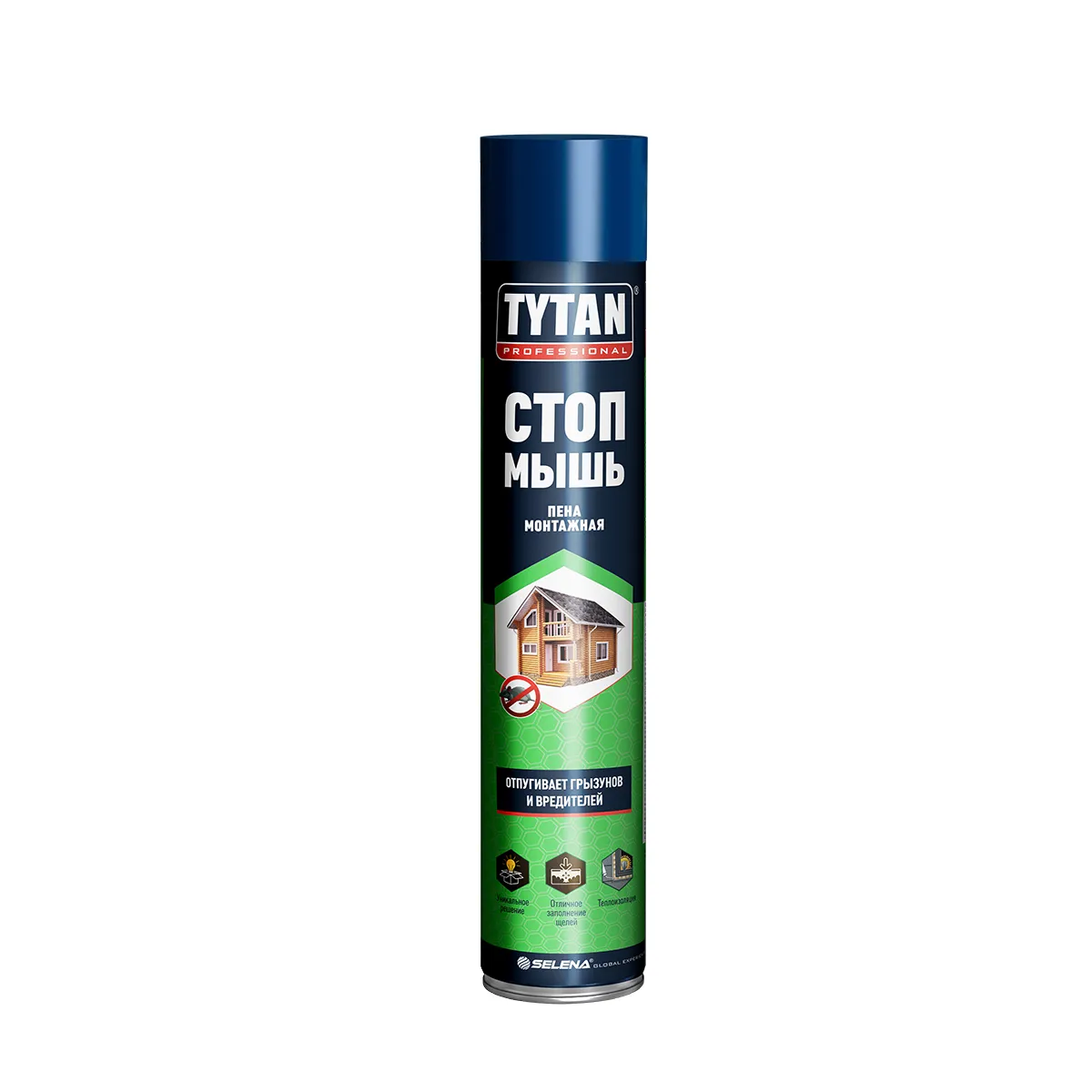 ПЕНА МОНТАЖНАЯ "TYTAN PROFESSIONAL СТОП МЫШЬ" 750 МЛ (12/672)