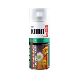 ДЕКОР. ПОКРЫТИЕ ДЛЯ СТЕКЛА "ЭФФЕКТ ИНЕЯ" (АЭРОЗОЛЬ) 520 МЛ (1/6) "KUDO" KU-9031