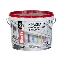 КРАСКА "DALI" ФАСАДНАЯ ОСОБОПРОЧНАЯ БАЗА А  9 Л (1) "РОГНЕДА"