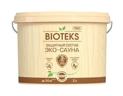 БИОТЕКС "ЭКО-САУНА" ЗАЩИТНЫЙ СОСТАВ П/МАТОВ. 2 Л (1) ТЕКС
