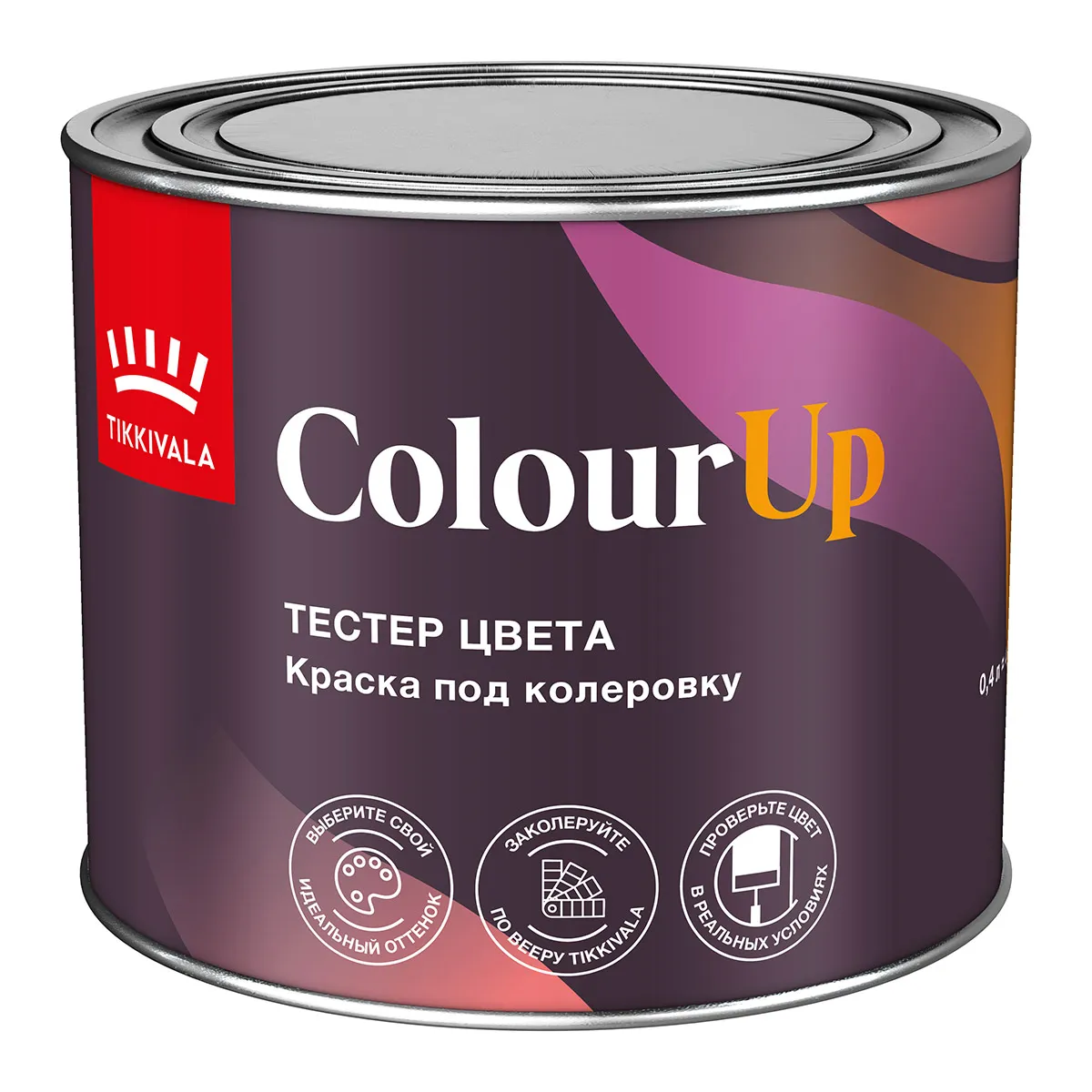 ТЕСТЕР ЦВЕТА (КРАСКА ПОД КОЛЕРОВКУ) COLOURUP БАЗА A 0,4 Л (1/12) "TIKKIVALA"