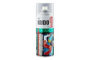 ГРУНТ-ЭМАЛЬ АЭРОЗОЛЬ ДЛЯ ПЛАСТИКА RAL 3020 КРАСНАЯ 520 МЛ (1/12) "KUDO" KU-6006