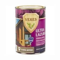 ВЕРЕС УЛЬТРА ЛАЗУРА №30 СТАРАЯ ДРЕВЕСИНА  0,9 Л (1/6) "VERES"