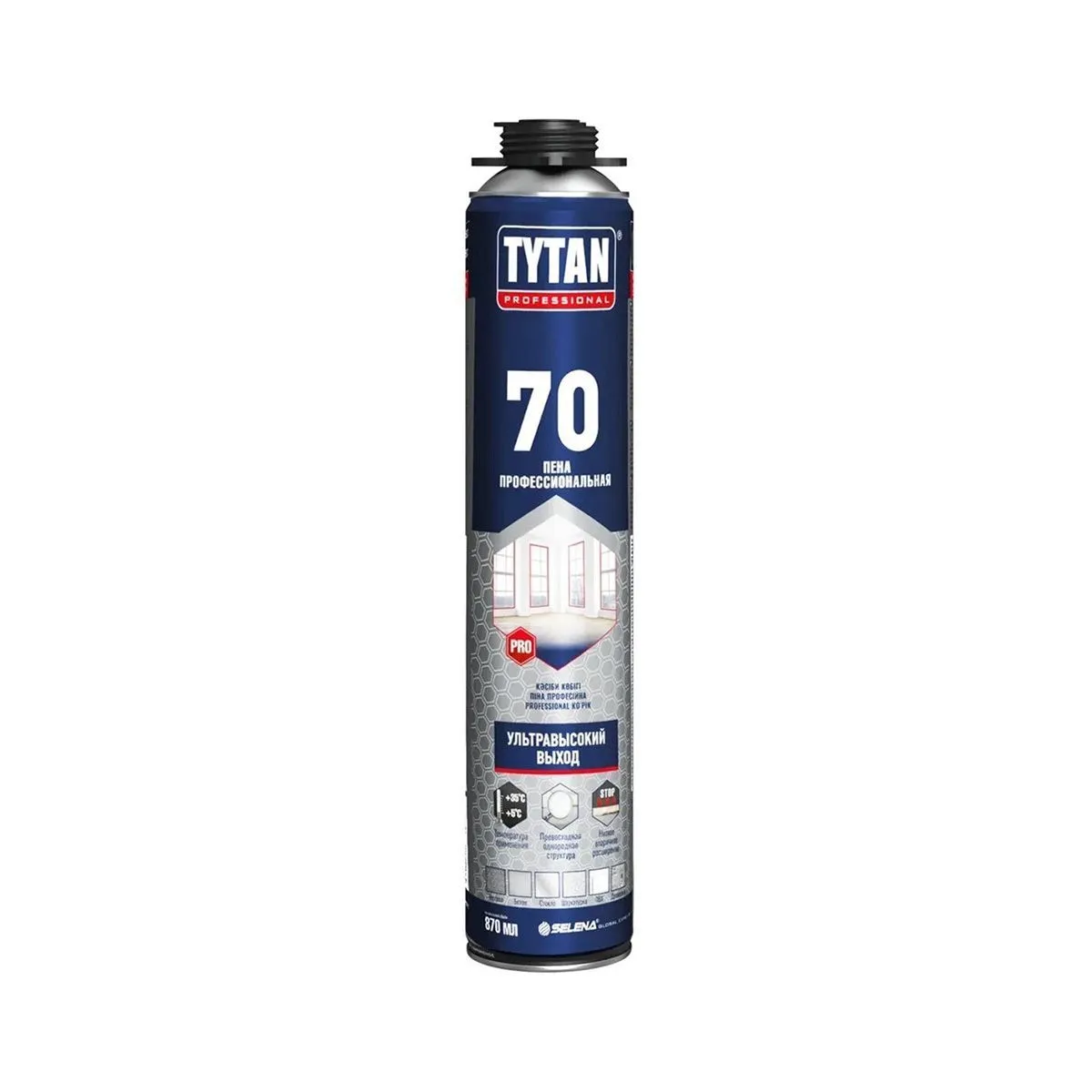 ПЕНА МОНТАЖНАЯ "TYTAN PROFESSIONAL 70" ПРОФИ 870 МЛ (12/672)