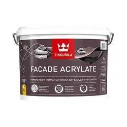 КРАСКА "FACADE ACRYLATE" БАЗА С  9 Л (1) ДЛЯ ФАСАДОВ "ТИККУРИЛА"