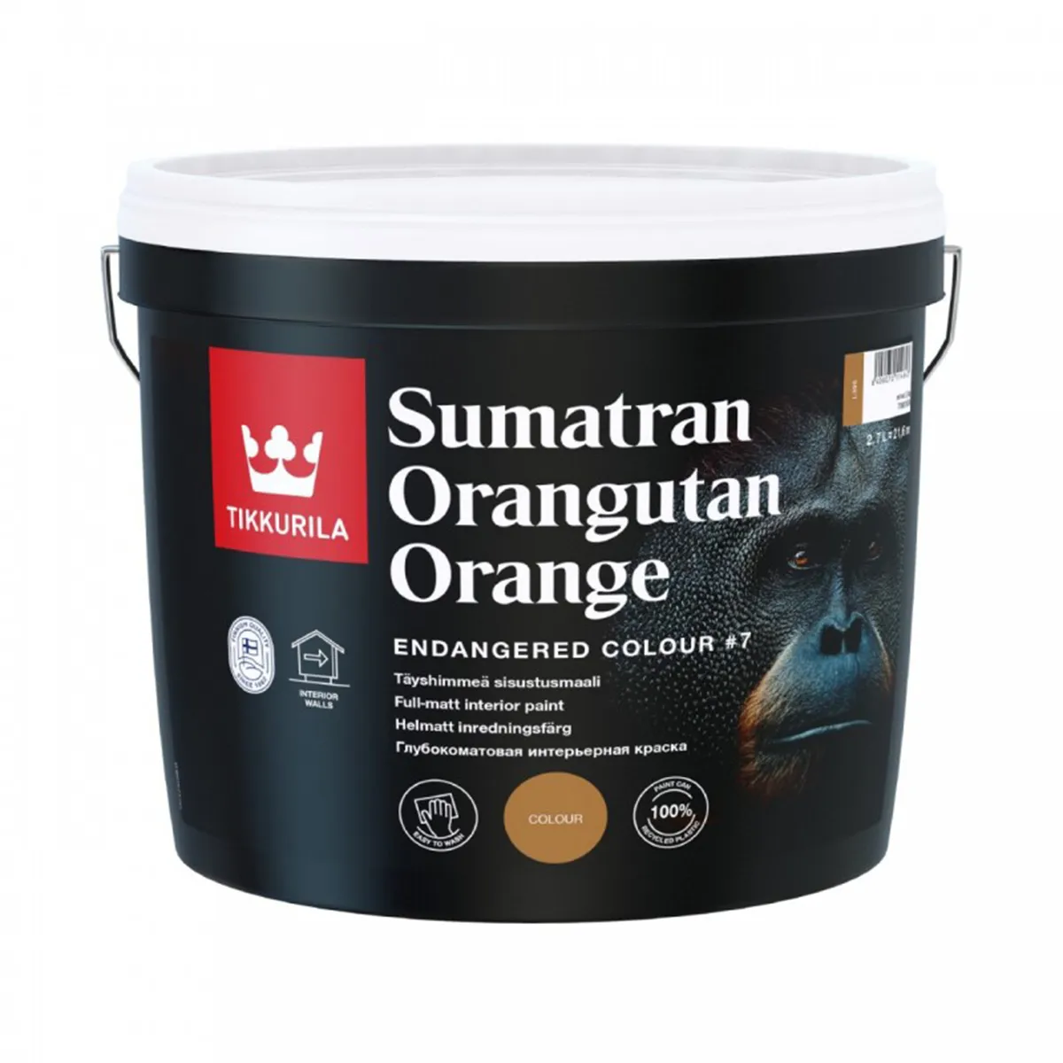 КРАСКА "ENDANGERED COLOUR" SUMATRAN ORANGUTAN 2,7 Л (L396, ПЕСОЧНАЯ) ИНТЕРЬЕРНАЯ "ТИККУРИЛА"