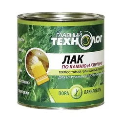 ЛАК ПО КАМНЮ И КИРПИЧУ МАТОВЫЙ  3 Л (1/6)  "НБХ" ГЛАВНЫЙ ТЕХНОЛОГ