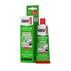 ГЕРМЕТИК СИЛИКОН. САНИТАРНЫЙ ПРОЗРАЧН. 85 МЛ (1/24) "KUDO" KST-120