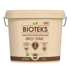 ЛАК "BIOTEKS" (ЛАК "ПРОФИ") ПАРКЕТНЫЙ ВОДНЫЙ  ГЛЯНЦ.  5 Л (1) ТЕКС