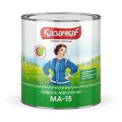 КРАСКА МА-15 ЧЕРНАЯ  2,8 КГ (1/6) "КАЗАЧКА"
