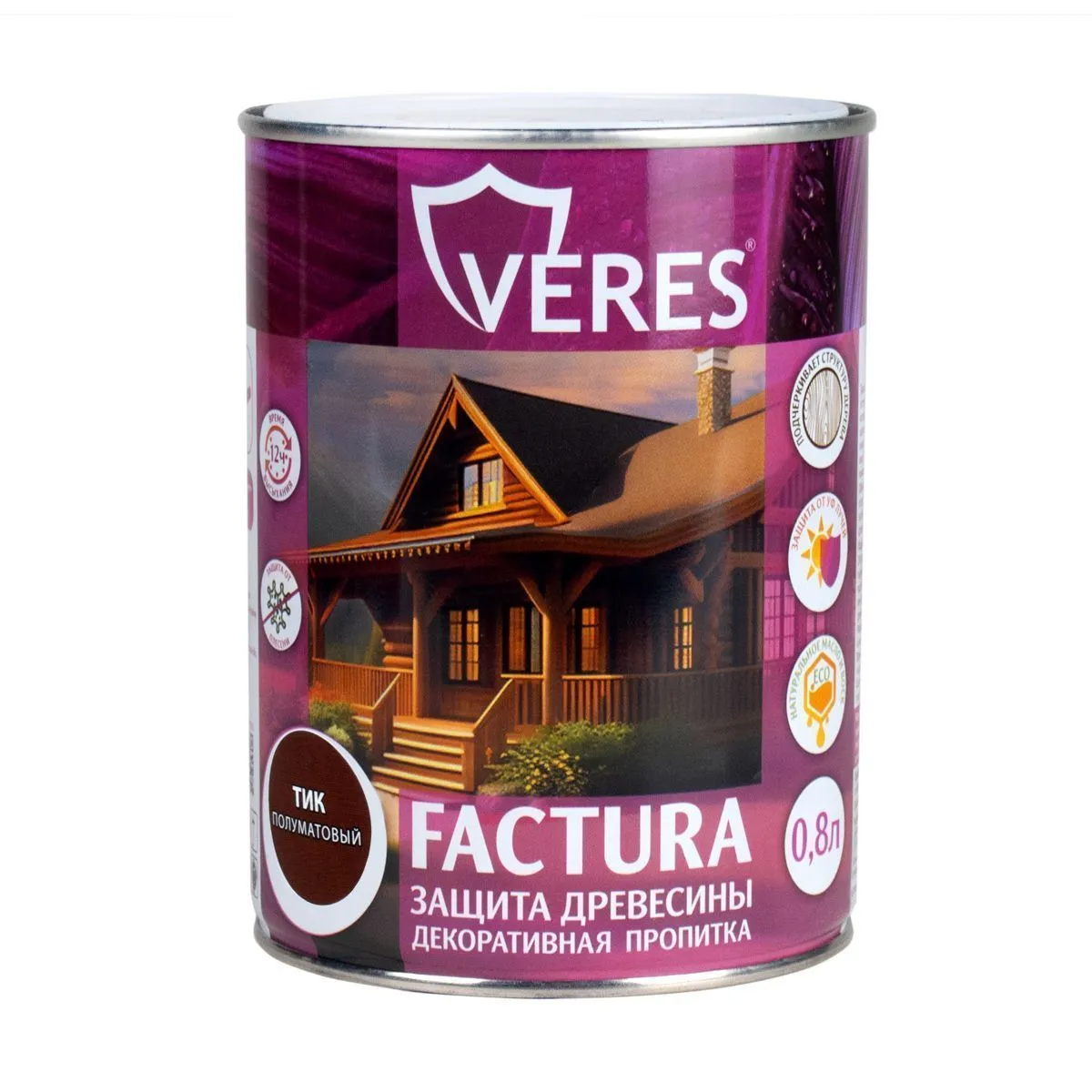 ПРОПИТКА ДЕКОРАТИВНАЯ "FACTURA" ТИК 0,8 Л (1/8) "VERES"