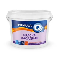 КРАСКА В/Д ФАСАДНАЯ "FORMULA Q8" 13 КГ (1)