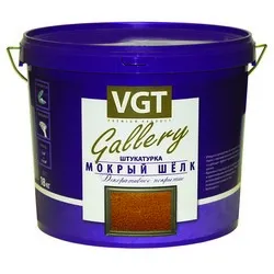 ШТУКАТУРКА ФАКТУРНАЯ "МОКРЫЙ ШЕЛК" ЖЕМЧУГ №6  1 КГ (6) "VGT GALLERY"