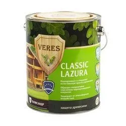 ВЕРЕС КЛАССИК ЛАЗУРА № 9 ПАЛИСАНДР  2,7 Л (1/4) "VERES"