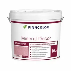 ШТУКАТУРКА "MINERAL DECOR"  KTA  "ШУБА" 2,5 ММ  16 КГ (1) "FINNCOLOR"