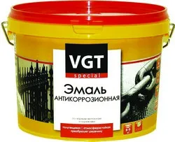 ЭМАЛЬ ВД-АК-1179 "ПРОФИ" АНТИКОР. (ГРУНТ-ЭМАЛЬ 3 в 1) ЧЕРНАЯ  10 КГ (1) "ВГТ"