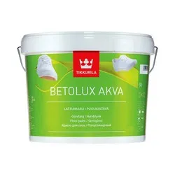 БЕТОЛЮКС АКВА  9 Л (1)  КРАСКА ДЛЯ ПОЛА ПОЛИУРЕТАНО-АКРИЛАТНАЯ "ТИККУРИЛА"