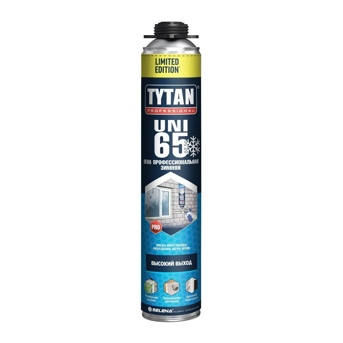 ПЕНА МОНТАЖНАЯ "TYTAN PROFESSIONAL 65 UNI LIMITED EDITION" ПРОФИ 750 МЛ ЗИМНЯЯ (12/672)