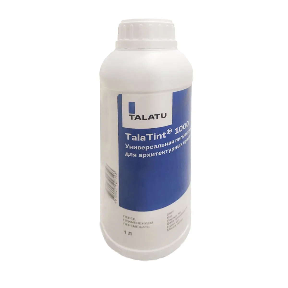 ПАСТА КОЛЕР. "COLORANT TALATINT 1000" XT WHITE 1 Л (1/6) "TALATU"
