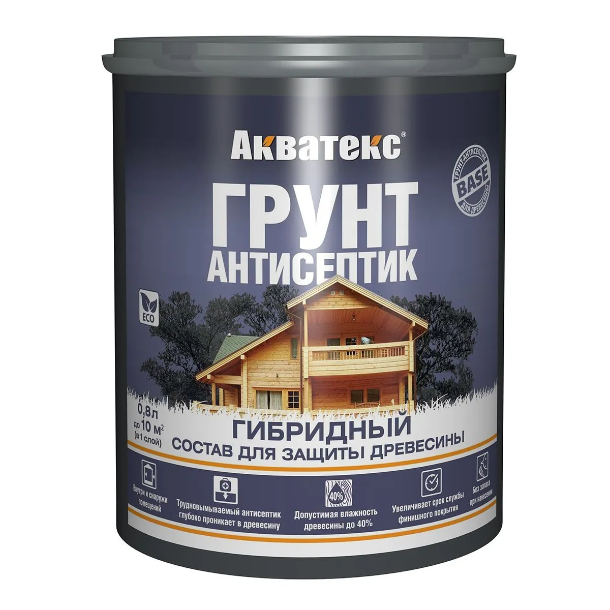 АКВАТЕКС ГРУНТ-АНТИСЕПТИК ГИБРИДНЫЙ 0,8 Л (1/6) "РОГНЕДА"