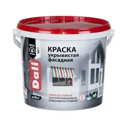 КРАСКА "DALI" ФАСАДНАЯ МАТОВАЯ УКРЫВИСТАЯ  5 Л (1) "РОГНЕДА"