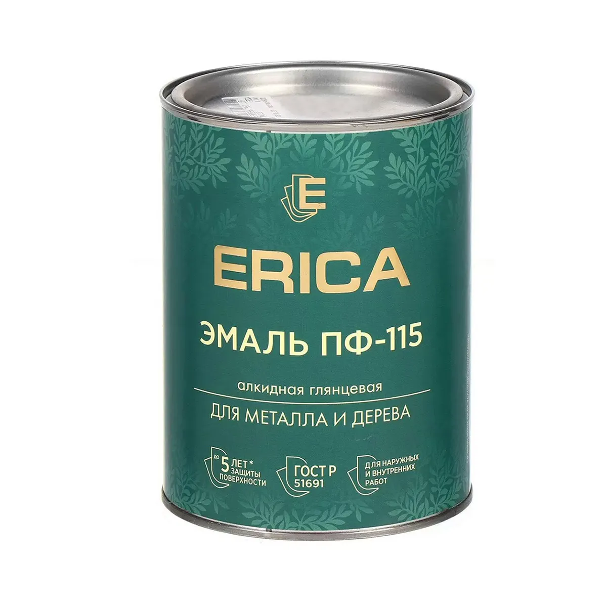 ЭМАЛЬ ПФ-115 "ERICA" ЛИМОН 0,8 КГ (14)