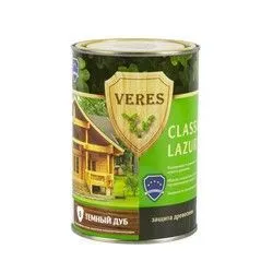 ВЕРЕС КЛАССИК ЛАЗУРА № 8 ДУБ ТЕМНЫЙ  0,9 Л (1/6) "VERES"