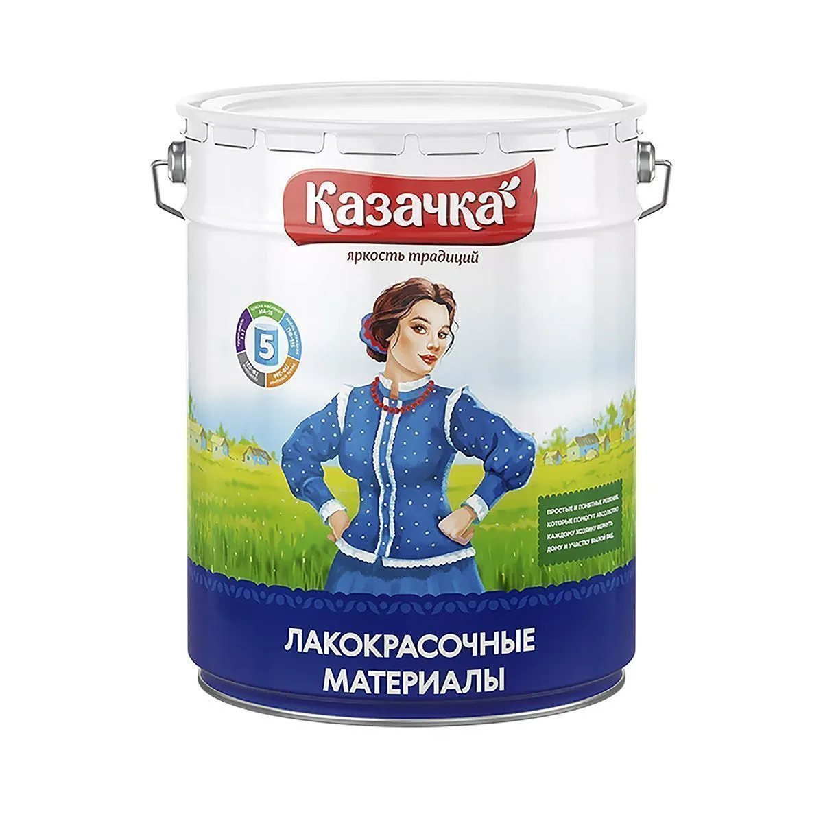 ЭМАЛЬ ПФ-115  "КАЗАЧКА" ЗЕЛЕНАЯ ЯРКАЯ 20 КГ (1)