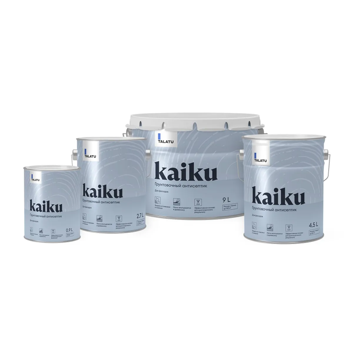 ГРУНТ-АНТИСЕПТИК "KAIKU" 0,9 Л (1/6) "TALATU"