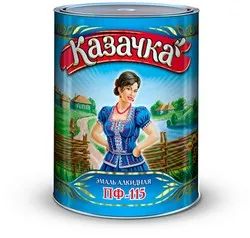 ЭМАЛЬ ПФ-115  "КАЗАЧКА" ЖЕЛТАЯ  1,9 КГ (6)