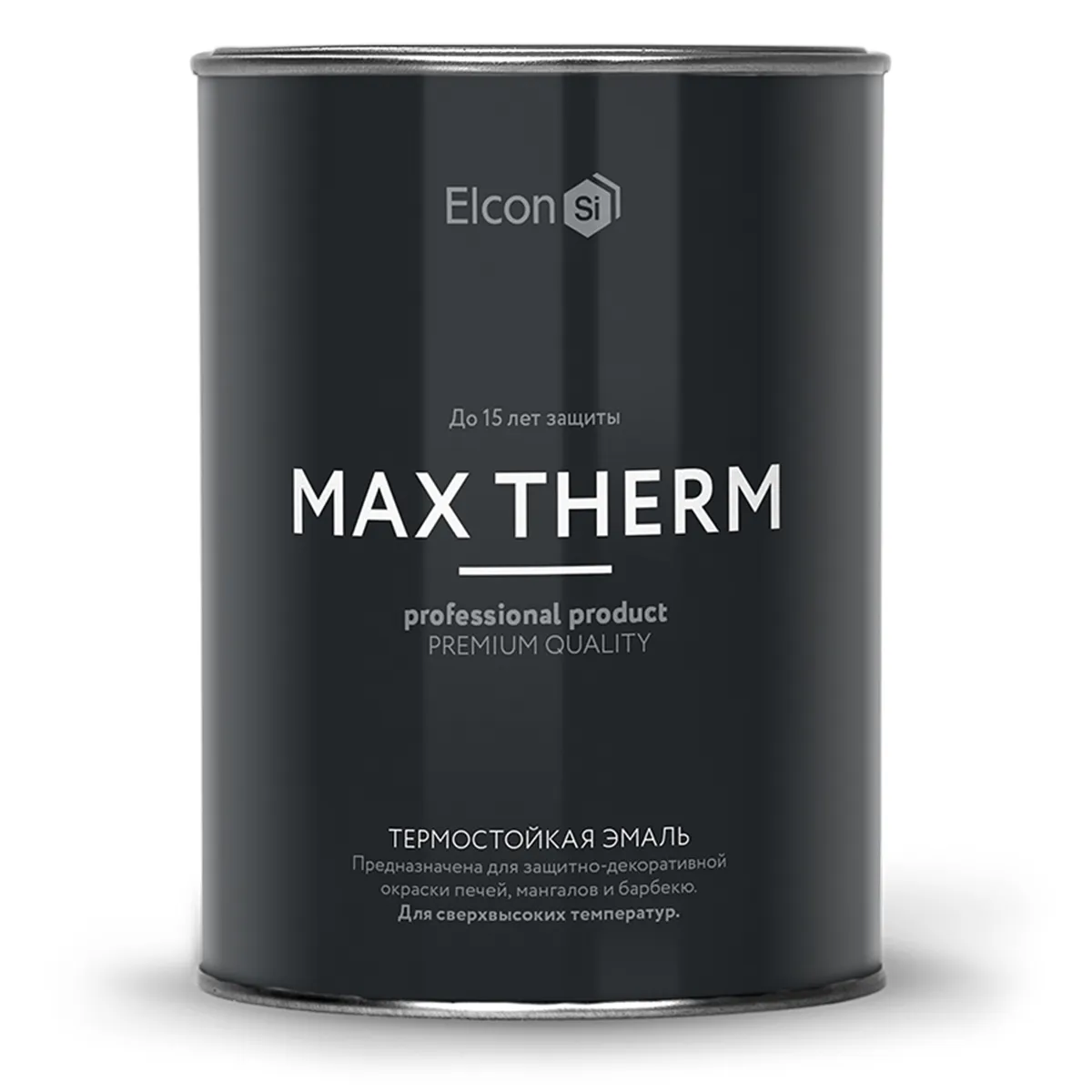 ЭМАЛЬ ТЕРМОСТОЙКАЯ "MAX THERM" БЕЖЕВАЯ (ДО 400ºС) 0,8 КГ (1/12) "ELCON"