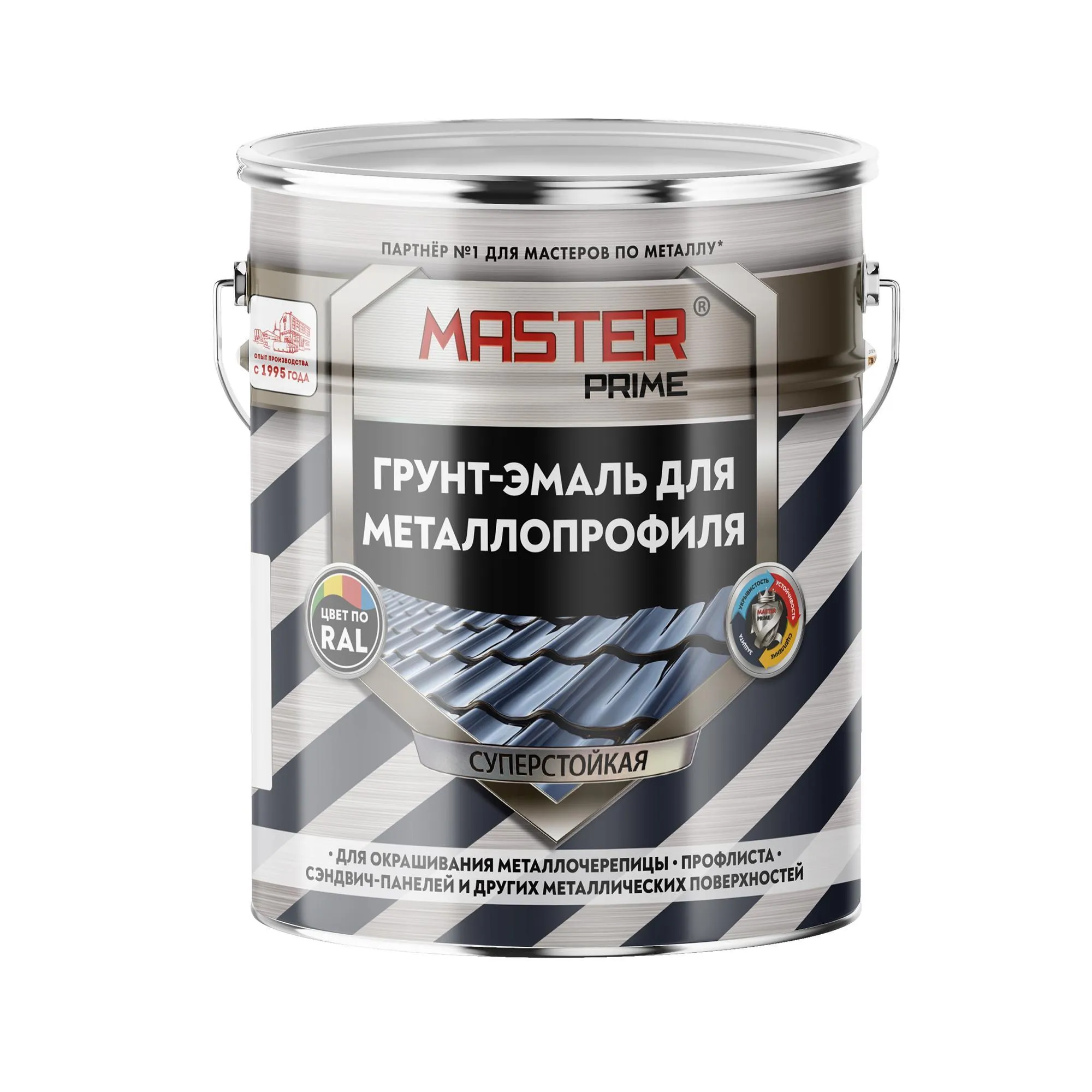 ГРУНТ-ЭМАЛЬ ДЛЯ МЕТАЛЛОПРОФИЛЯ RAL 1014 СЛОНОВАЯ КОСТЬ 4 КГ (4) "MASTER PRIME"