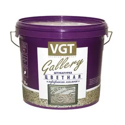 ШТУКАТУРКА ЦВЕТНАЯ МЕЛКОЗЕРНИСТ. "ЭФФЕКТ КАМНЯ"  №11 ОПАЛ 14 КГ (1) "VGT GALLERY"