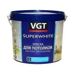 КРАСКА ВД-АК-2180 ДЛЯ ПОТОЛКОВ СУПЕРБЕЛАЯ 7 КГ (1) "ВГТ"