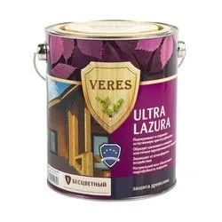 ВЕРЕС УЛЬТРА ЛАЗУРА № 1 БЕСЦВЕТНЫЙ  2,7 Л (1/4) "VERES"