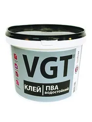 КЛЕЙ ПВА ВОДОСТОЙКИЙ 1 КГ (6) "ВГТ"