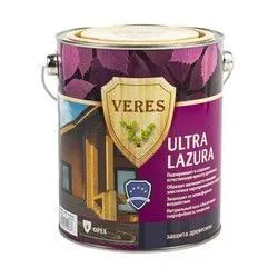 ВЕРЕС УЛЬТРА ЛАЗУРА № 4 ОРЕХ  2,7 Л (1/4) "VERES"
