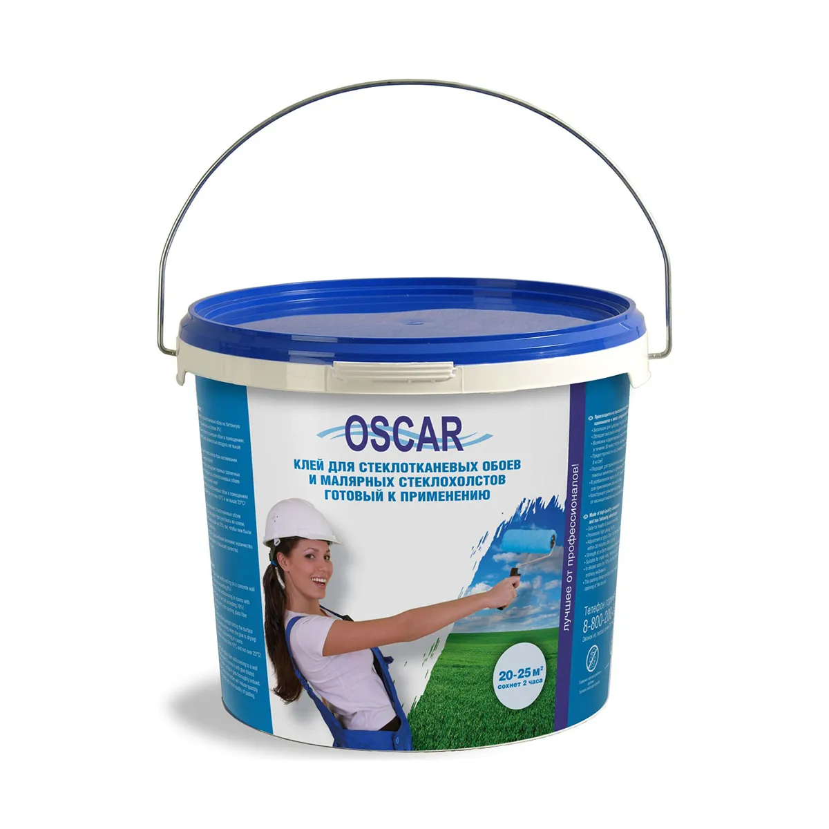 КЛЕЙ ДЛЯ СТЕКЛООБОЕВ 5 КГ "OSCAR"