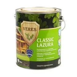 ВЕРЕС КЛАССИК ЛАЗУРА № 4 ОРЕХ  2,7 Л (1/4) "VERES"