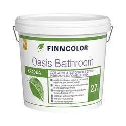 КРАСКА "OASIS BATHROOM"  2,7 Л (1/3) ДЛЯ ВЛАЖН. ПОМЕЩЕНИЙ "FINNCOLOR"