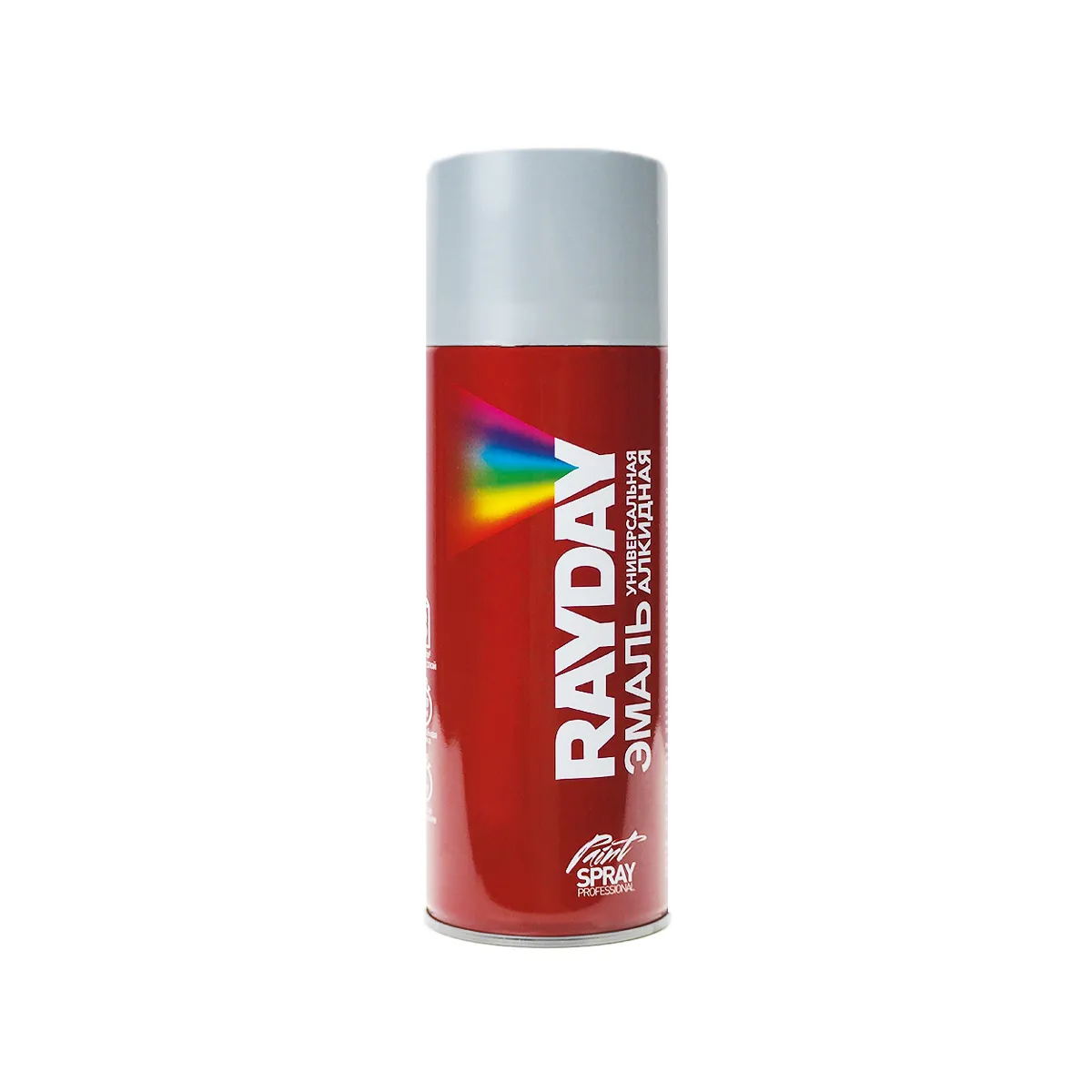 КРАСКА АЭРОЗОЛЬ АЛКИДНАЯ RAL 7035 СВЕТЛО-СЕРАЯ 520 МЛ (1/12) "RAYDAY" RD-046