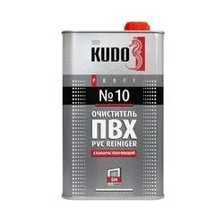 ОЧИСТИТЕЛЬ ДЛЯ ПВХ №10 СЛАБОРАСТВОРЯЮЩИЙ 1000 МЛ (1/12) "KUDO" SMC-010