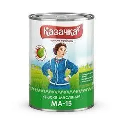КРАСКА МА-15 ЧЕРНАЯ  0,9 КГ (1/14) "КАЗАЧКА"