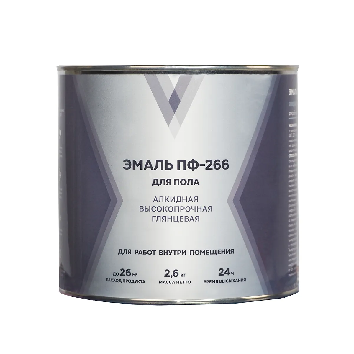 ЭМАЛЬ ПФ-266 "V" КРАСНО-КОРИЧНЕВАЯ 2,6 КГ (1/6)